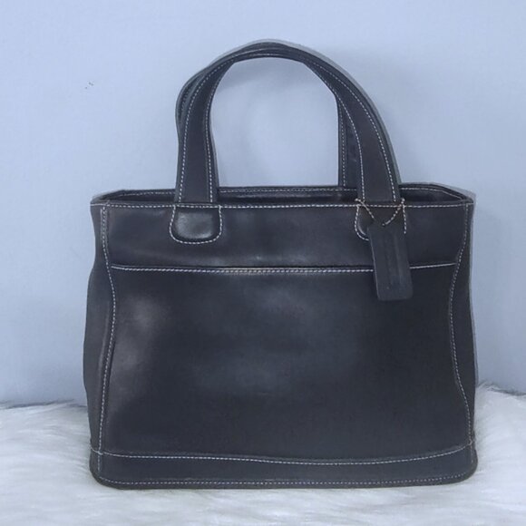 Coach Bleecker vintage 90s satchel #9303 glovetanned leather EUC - Picture 2 of 12